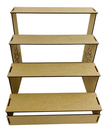 Imagen 3 de 10 de Base Decorativa Escalera Mdf Cupcake Mesa De Postres Fiesta