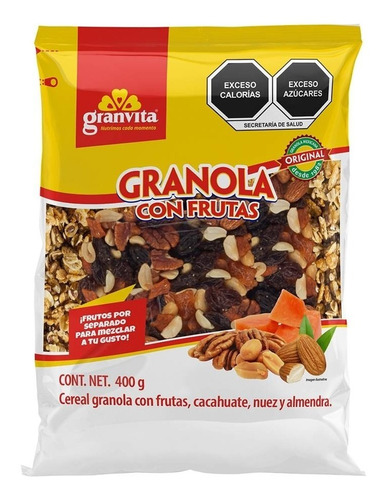 Granola Granvita Con Frutas 400 Gr