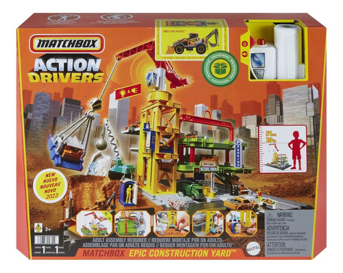 Matchbox Action Drivers: Set - Patio De Construcción Épico