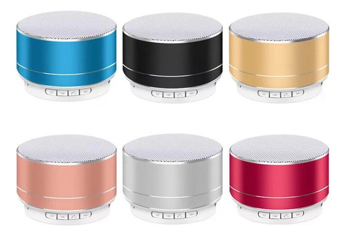 Altavoz Bluetooth A10 Con Carcasa Metálica, Color Negro