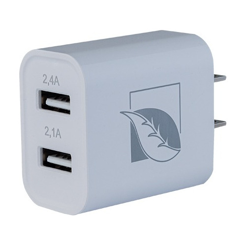 Cargador De Pared Con 2 Puertos Usb Green Leaf Ip-6008