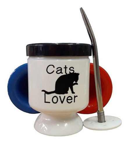 Mate Plastico Cats Lover Amador De Los Gatos