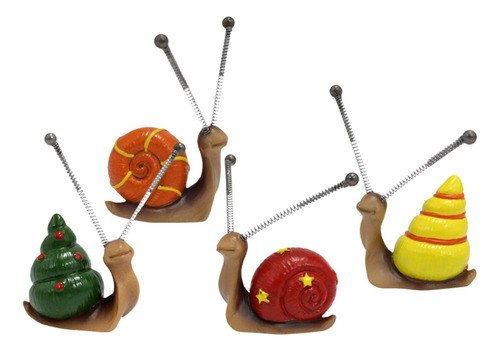 4 Piezas Mini Estatuto De Simulación Figuras De Moluscos