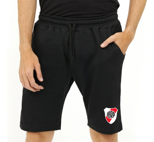 Bermuda Algodon Rustico - River Plate - Unisex Futbol Afa