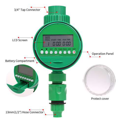 Timer De Agua, Manguera Programable, Grifo, Temporizador En