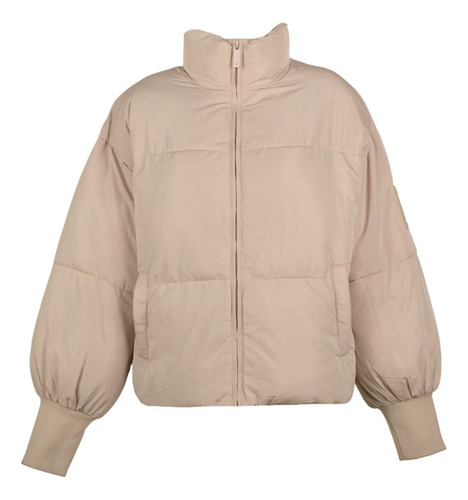 Campera De Abrigo Hang Loose Mujer Cmp2008c1-bei/bei