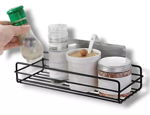 Estante Metal Baño Cocina Organizador Metalico Adhesivo