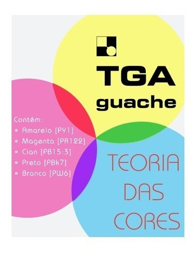 Tinta Guache Tga 5 Cores Com 25ml