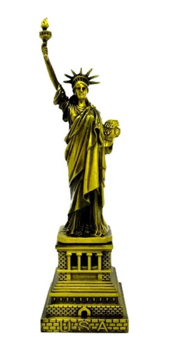 Estatua Da Liberdade Enfeite Miniatura Decoração Metal 25cm