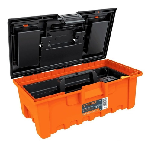 Caja Herramienta 22'' + Charola Compartimentos Truper 11145