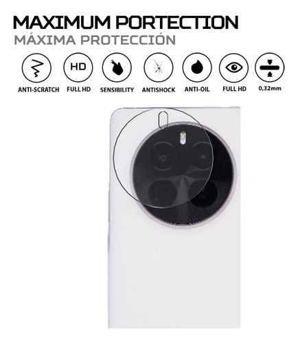 Protector De Camara Antishock Para Realme Gt5 Pro