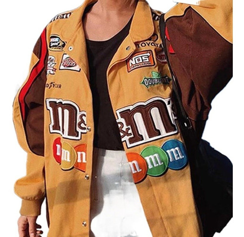 Chaqueta Con Estampado Pareja Suelto Para Hombre Mujer M&m