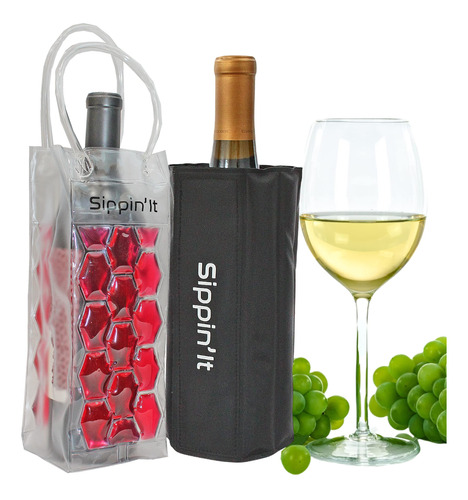 Enfriadores De Vino Congelables Por Sippin'it - Paquete De 2