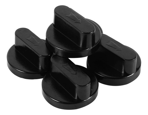 Botão De Fogão A Gás, 5 Peças, Novo Fogão Universal Preto, F