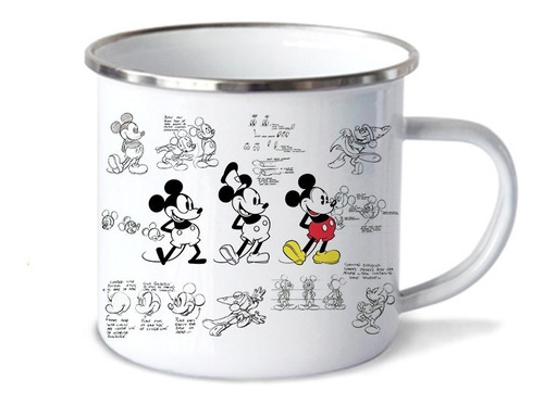 Taza Mickey Mouse Vintage De Peltre (10oz=300ml)