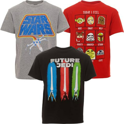 Conjunto De 3 Camisetas Infantiles De Star Wars: Mandalorian