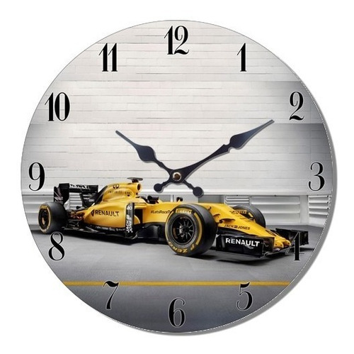 Reloj Mural De Madera Diseño F1 / Runn