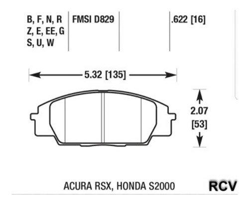 Balatas Disco  Delantera Para Honda S2000   2008