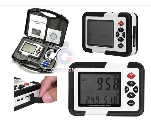 Registrador Dioxido De Carbono Co2, Temp., Hume. (data Logge