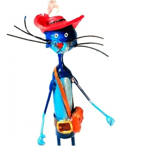 Flippos Gato  Botas 35 Cm Alto Decorativo Hogar Multicolor 