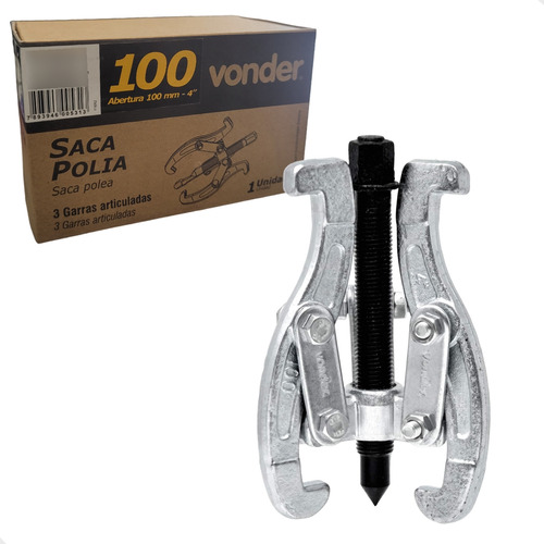 Saca Polia 3 Garras Articuladas 100mm - Vonder 