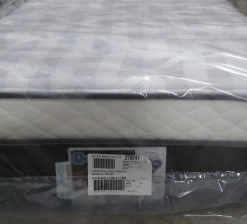 Colchon Queen Size Spring Air De Colchoneta Gruesa United