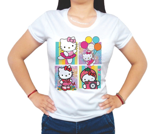 Playera Hello Kitty - Hello Kitty Funny - Dama Y Niña
