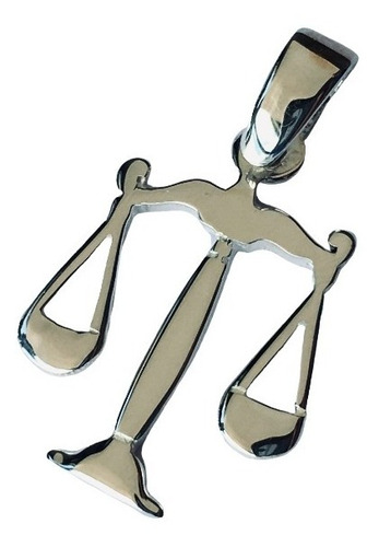 Dije Balanza Justicia Abogada Con Cadena Plata 925 (h9)