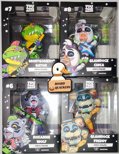 Colección Figuras Youtooz Fnaf Security Breach #4, 6, 7 Y 8