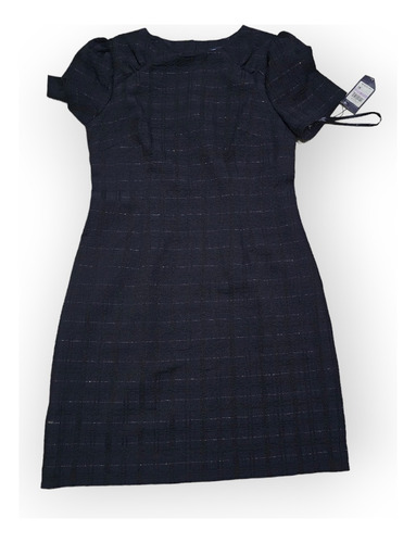 Vestido Tommy Hilfiger De Mujer Talla 6 Azul Con Plateado