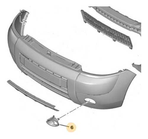 Embellecedor Faro Antiniebla Izquierdo Peugeot 7452wn