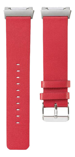 Pulsera De Cuero Rojo Correa De Reloj Inteligente Para