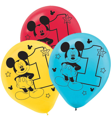 Amscan Disney Mickey's Fun To Be One Ladex Falloons - Colors