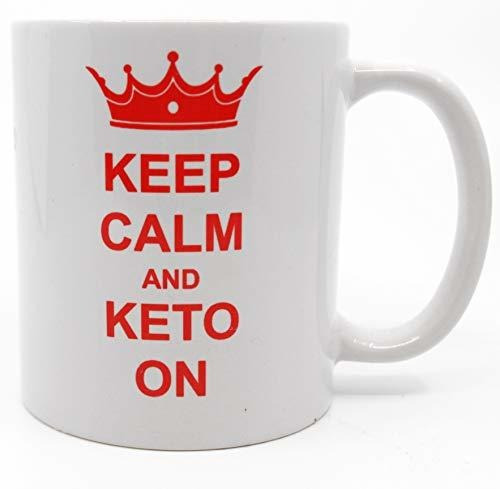 Taza Keto - Keep Calm & Keto On Taza De Café Keto Regalo Té 