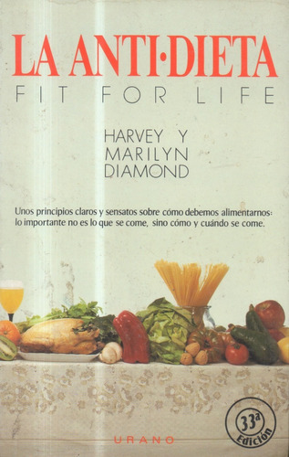 La Anti Dieta Fit For Life Harvey Y Marilyn Diamond