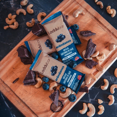 Barra Laddubar Arandanos Caju 30g Raw Vegana Sin Tacc Kosher