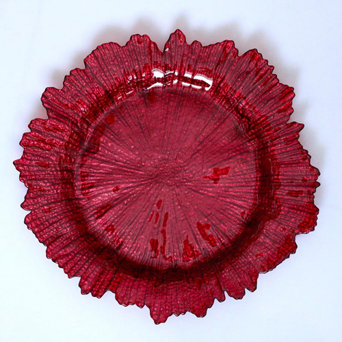 Prato De Jantar Irregular, Prato De Frutas, Prato Vermelho
