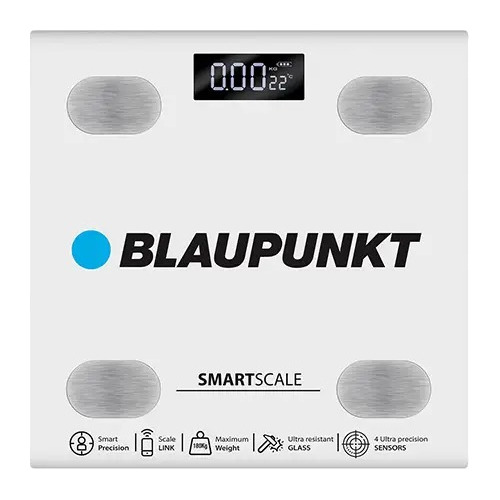 Balanza Personal Digital 180kg Blaupunkt Smart Scale Vidrio