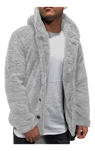 Men's Fleece Jacket With Pockets And Hood
