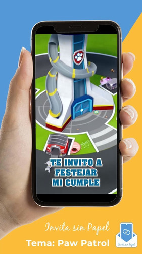 Video Invitación Digital Cumple Paw Patrol