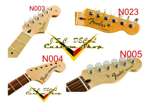 Adesivo Fender Para Headstock Da Guitarra