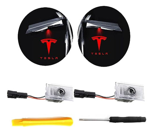 Dashadao 4pc Upgraded Car Door Logo Projector Lights Compati