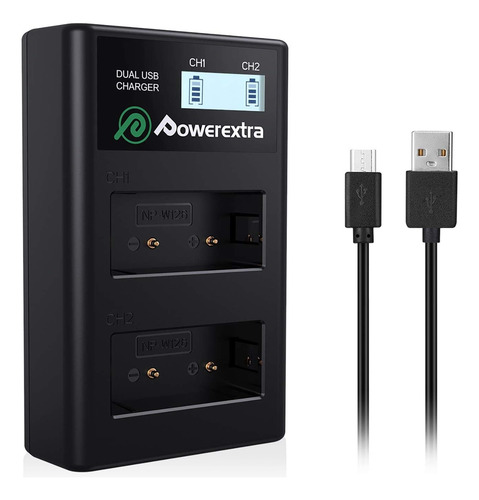 Cargador De Bateria Powerextra Para Fuji Finepix Hs30exr