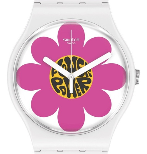 Reloj Swatch Flower Hour So32m104 Bioceramic Suizo