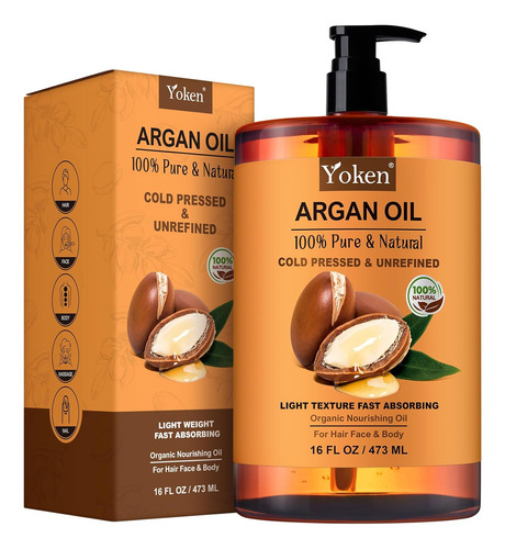 Aceite De Argán Para El Cabello, Aceite De Argán Puro Y Natu