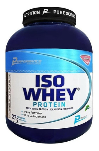 Iso Whey Protein 2kg - Performance Nutrition- Massa Muscular Sabor Cookies And Cream