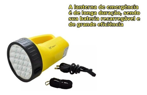 Holofote Lanterna Ultra Led Recarregável 1300mah Bivolt Xtra