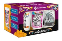 Comprar Veladoras Vaso Grande Ofrenda Dia De Muertos Halloween 6 Pzs