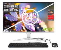 Comprar Aio Acer Aspire C24 Amd Ryzen 5 5500u Ssd 512gb + Ram 16gb