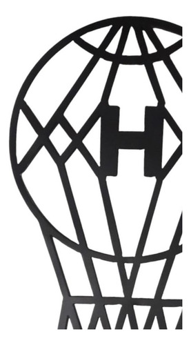 Escudo Club Huracan Futbol Chapa Calada Decorativa 38cmx23cm